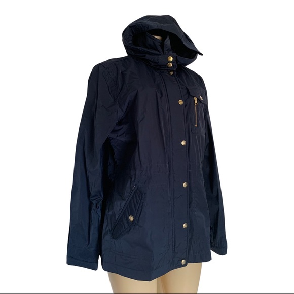 Denver Hayes Windbreaker Lightweight Utility Sport Jacket Hooded Cinch Waist - Picture 5 of 10